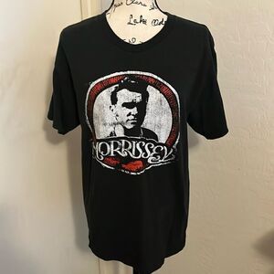 Morrissey Black Distressed Graphic Shirt
